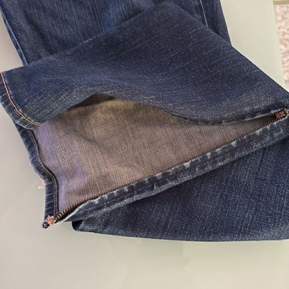 J Brand jeans 31 dark blue wash the deal 9 inch zipper on both legs - Picture 4 of 13